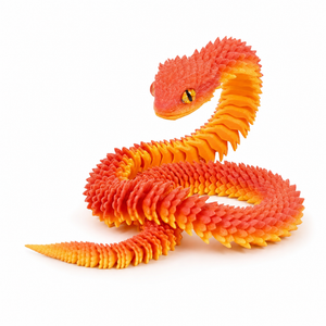Articulated 3D-Printed Viper Snake