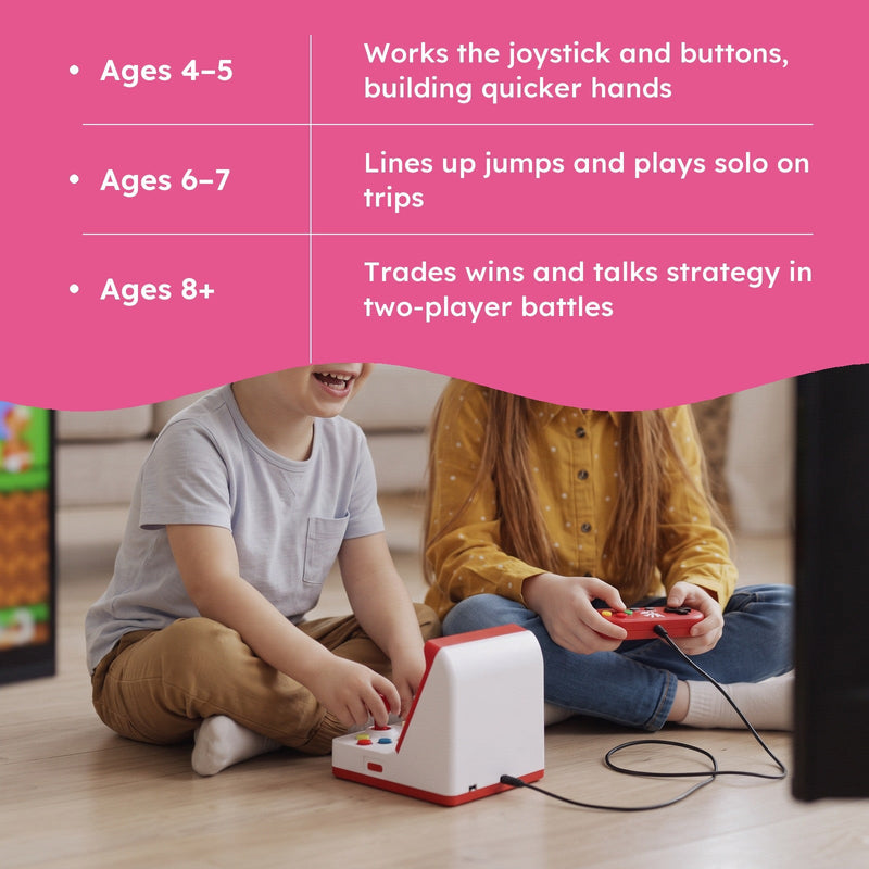 Mini Arcade Retro Game Console with Two Controllers