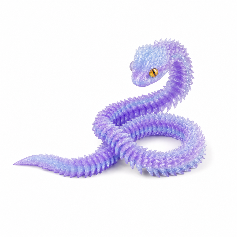 Articulated 3D-Printed Viper Snake