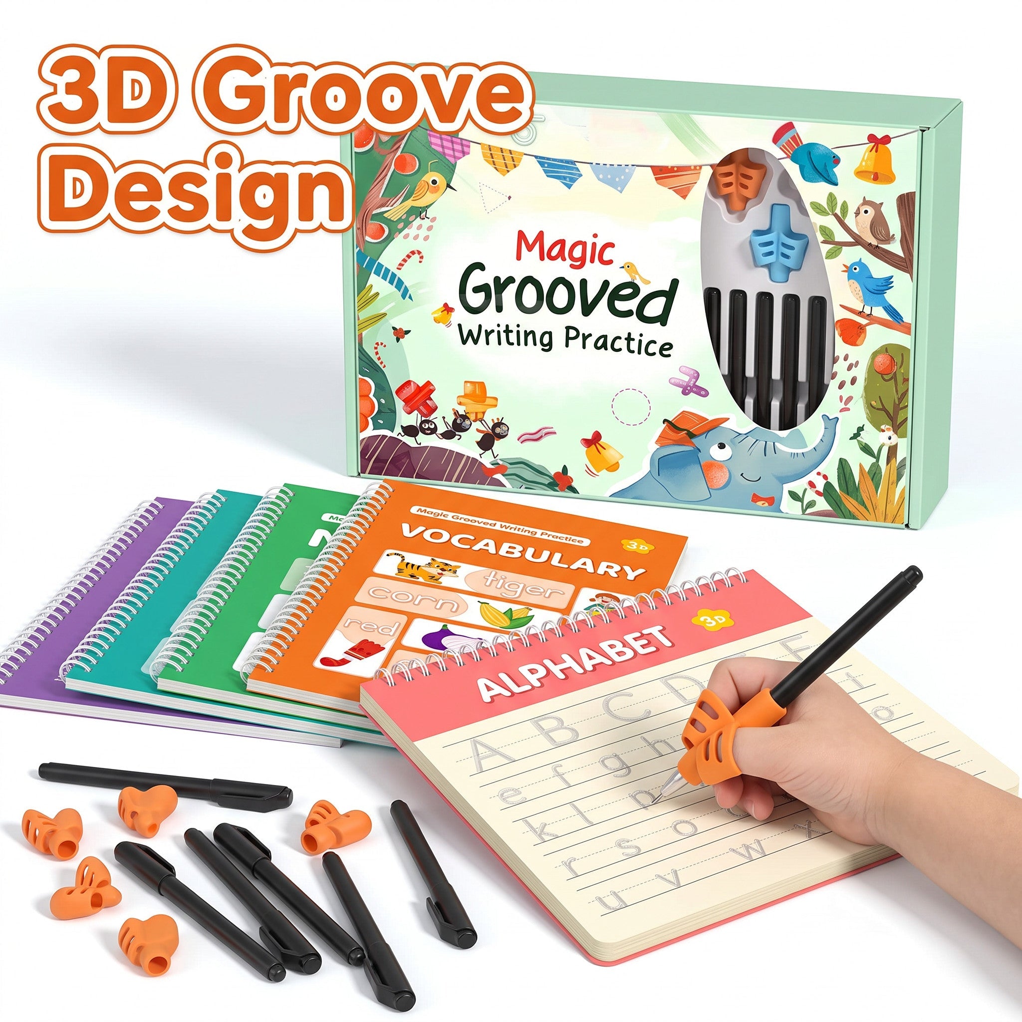Magic Grooved Writing Practice Set