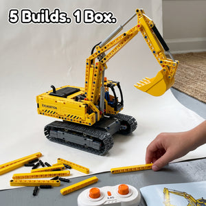 5-in-1 Remote Control Construction Building Block Kit