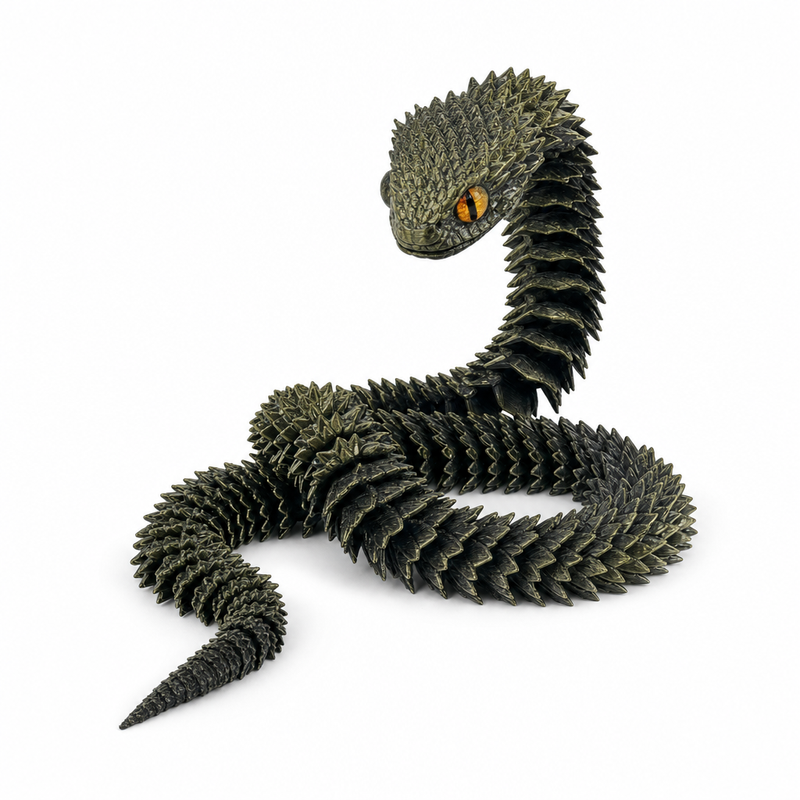 Articulated 3D-Printed Viper Snake