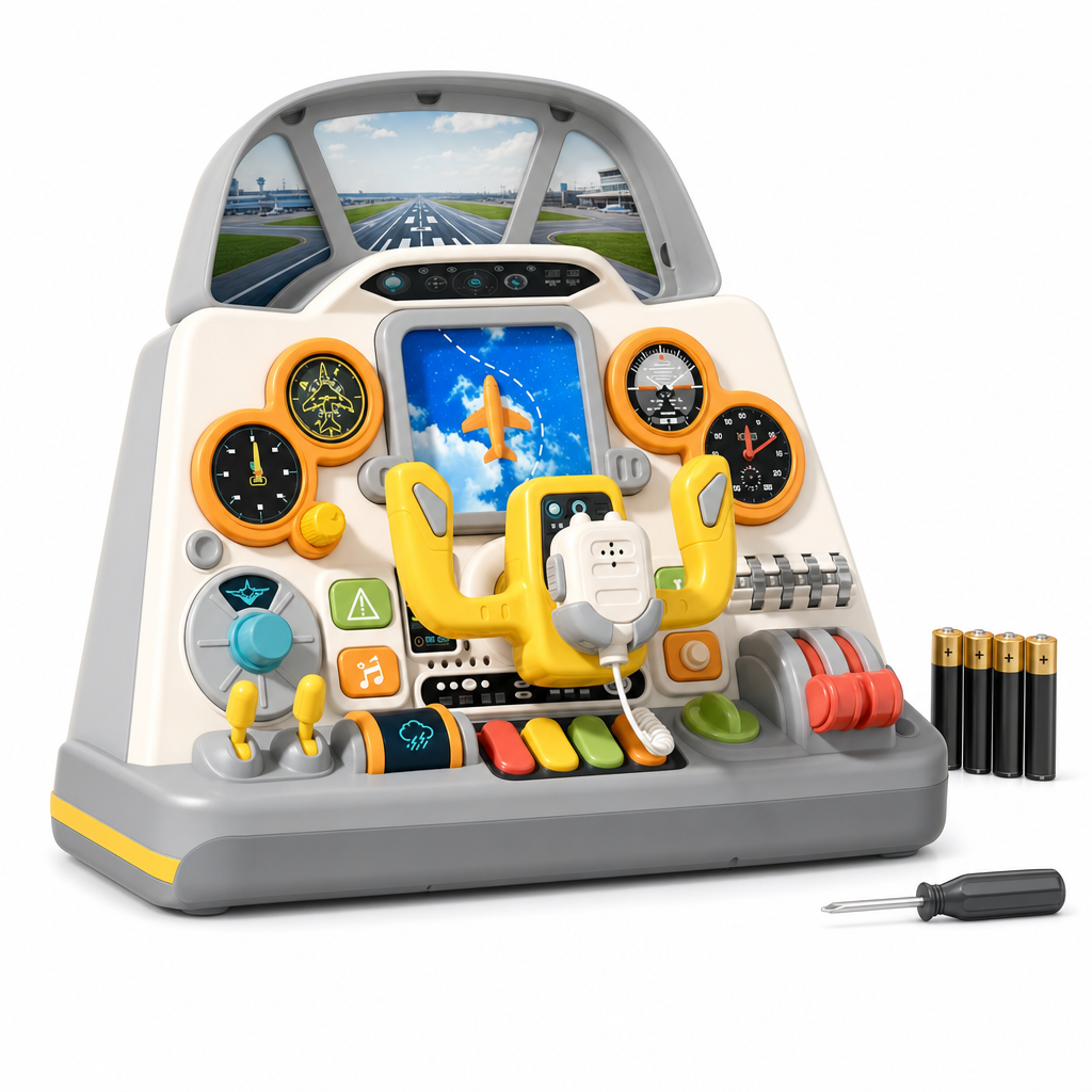 Airplane Cockpit Simulator Playset