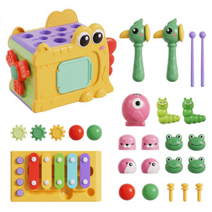 Whack-a-Mole Activity Cube with Xylophone