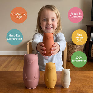 Silicone Nesting Bears