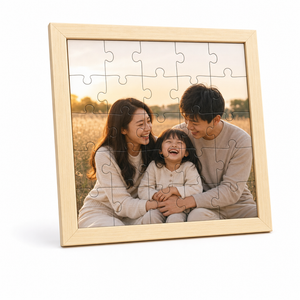 Custom Photo Wooden Puzzle with Solid Wood Frame