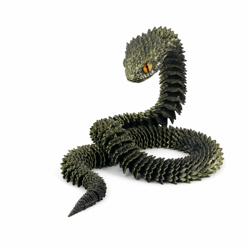 Articulated 3D-Printed Viper Snake
