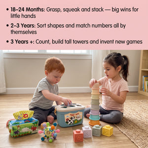 6-in-1 Soft Baby Learning Toy Set