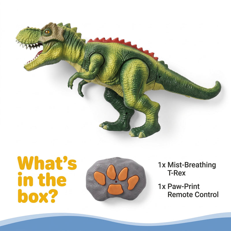 Remote Control Mist-Breathing T-Rex Dinosaur