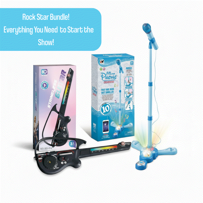 Complete Karaoke Mic Set with LED Stand - Halloween Collection