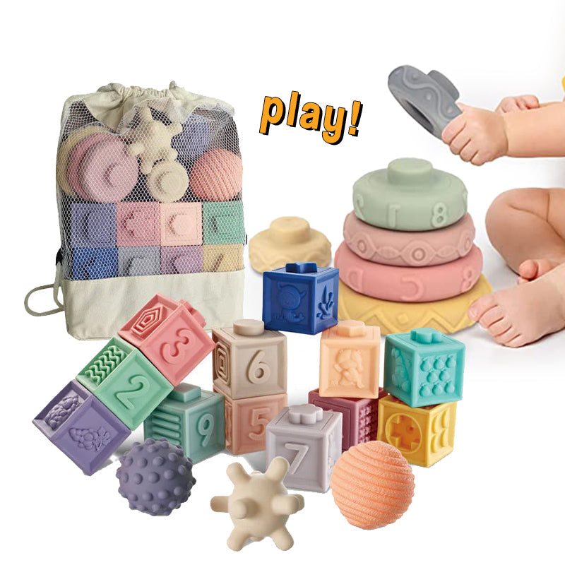 Baby Block Inch Scale Modern Baby Blocks Building Blocks For Kids, (72 Pieces Blocks) House
