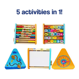 Wooden Montessori Activity Centre Triangle Toys