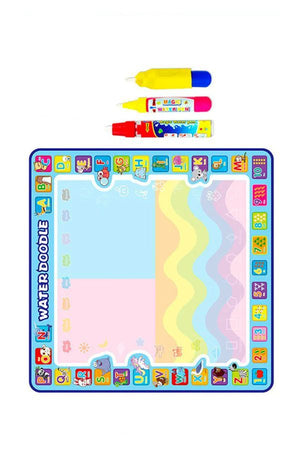 Kids Zero Mess Doodle Magic Water Drawing Mat With Pen And Brush