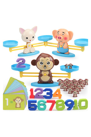 Balance Math Game With Pet Figurines
