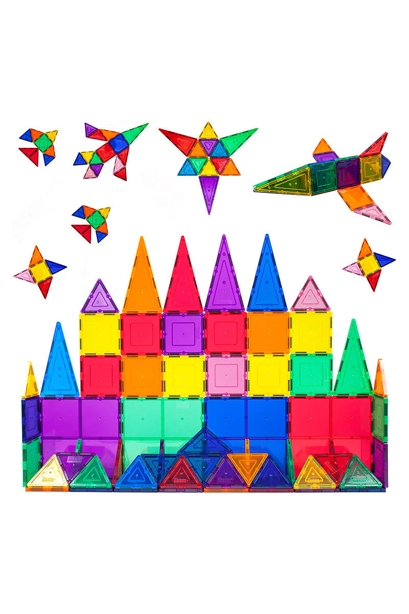 Magnetic Building Tiles Transparent Blocks Toy - Little Learners Toys