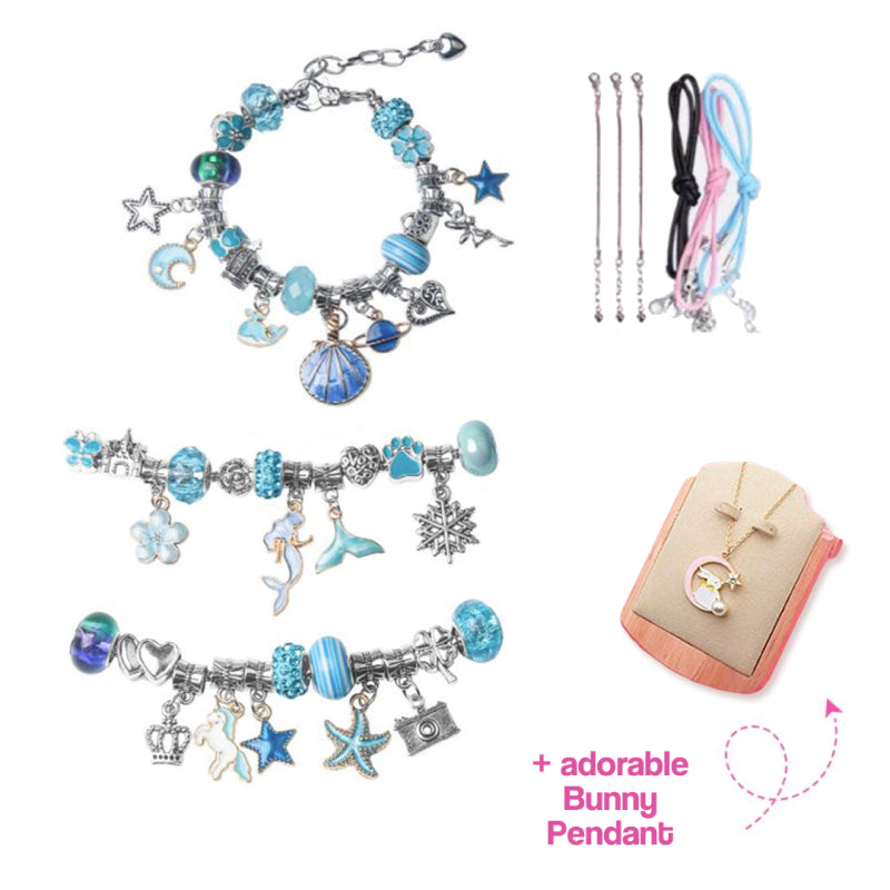 Unicorns & Rainbows- Bracelet Making Kit - Wooden Beads - Kids Beading —  Oak & Ever