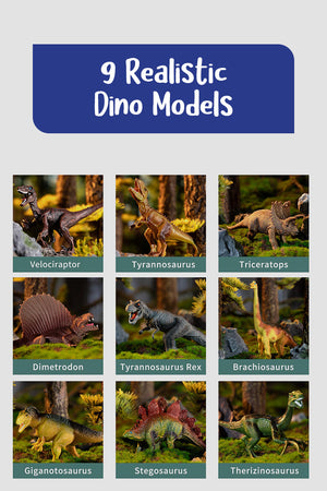 Educational Dinosaur Jungle World Toy Carpet Suitcase Set