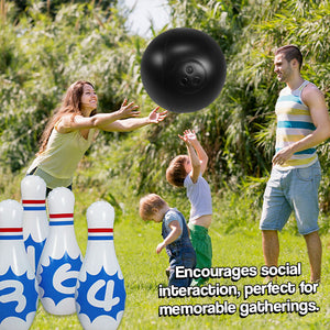 Giant Outdoor Inflatable Bowling Set
