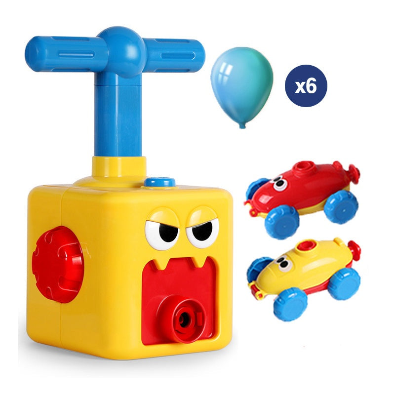 thumbnail image 2 of DIY Balloon Powered Car Recoil Force Physics Experiment Educational Kids Toy 2 of 10